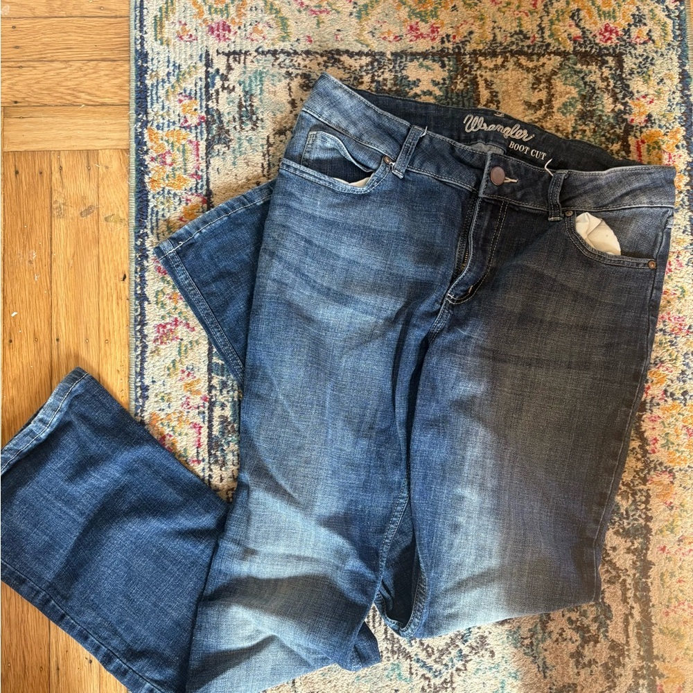 Wrangler Dark Blue Bootcut Jeans